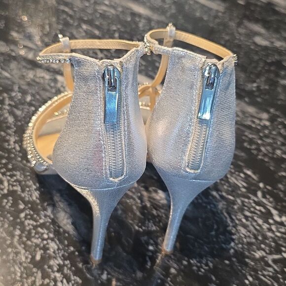 BRAND NEW JESSICA SIMPSON WOMEN'S SIDRA RHINESSTONE STILETTO HEEL SANDAL - Picture 5 of 16